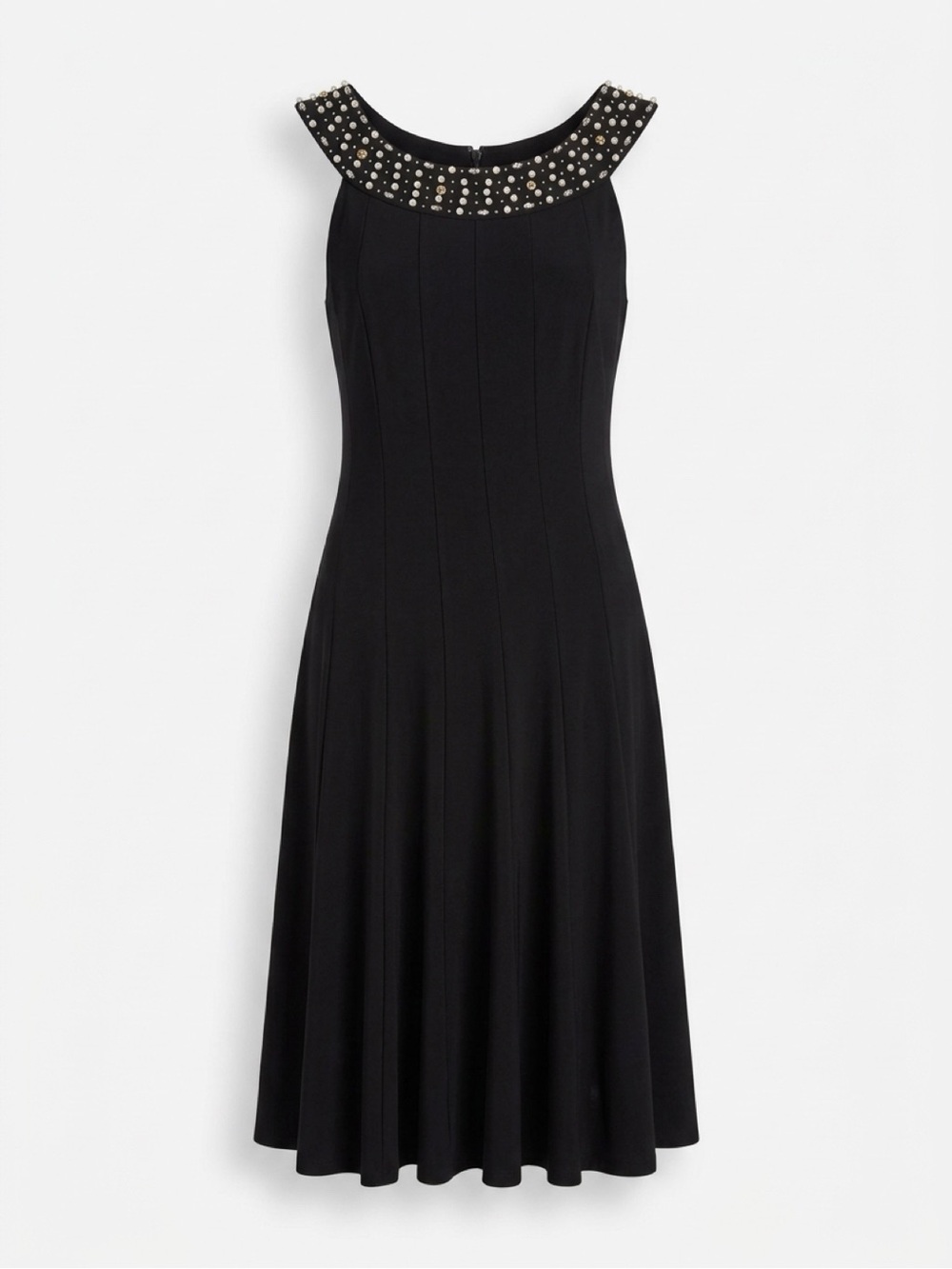 Jessica Howard Embellished
Neck A-Line Dress